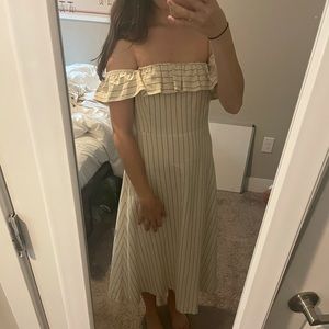 Ann Taylor Off-Shoulder Midi Dress